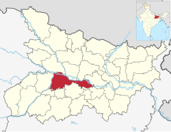 Bihar district location map Patna